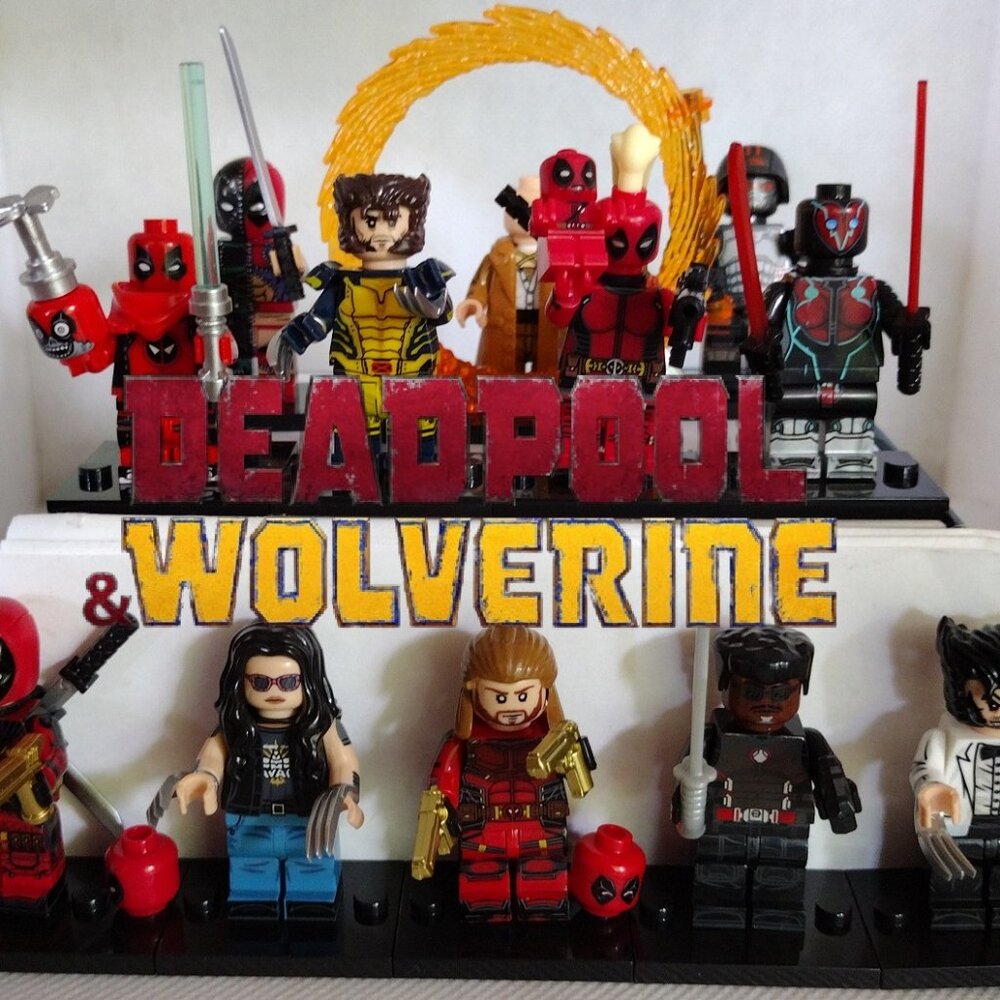 Deadpool and Wolverine custom designed 12 minifigures set b